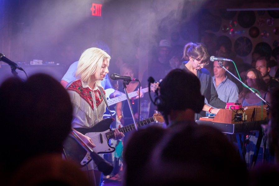 Alvvays performing in the Galaxy Barn