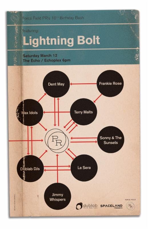 Force Field PR announces Lightning Bolt, Lou Barlow, Neon Indian, and more for bicoastal anniversary parties