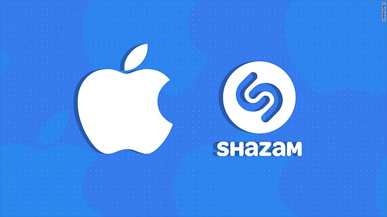 This is a news story about Apple acquiring Shazam.